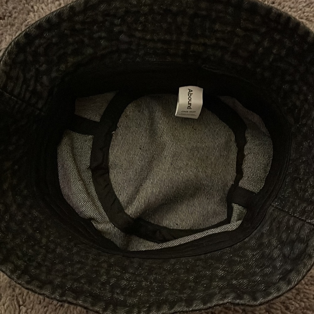 Black denim bucket hat - Picture 2 of 2